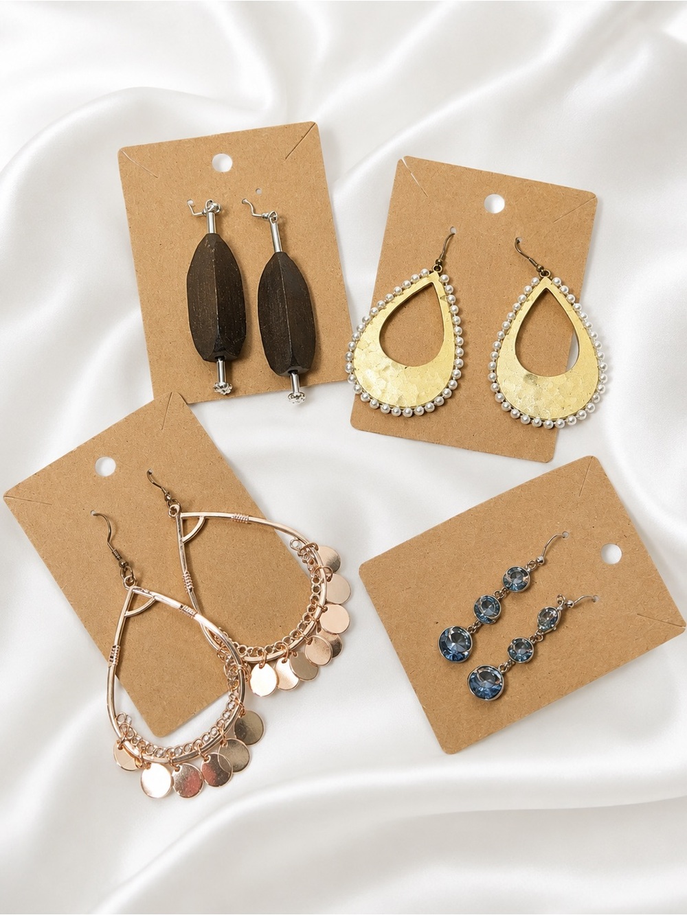 Fashion Jewelry Earrings Bundle – 4 Pairs ✨